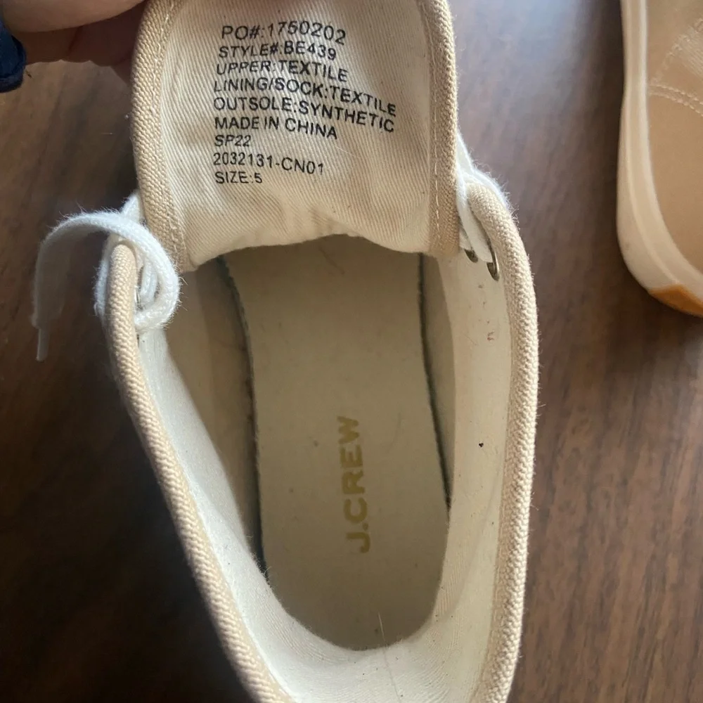 J Crew Canvas High-Top Sneakers - Picture 9 of 9